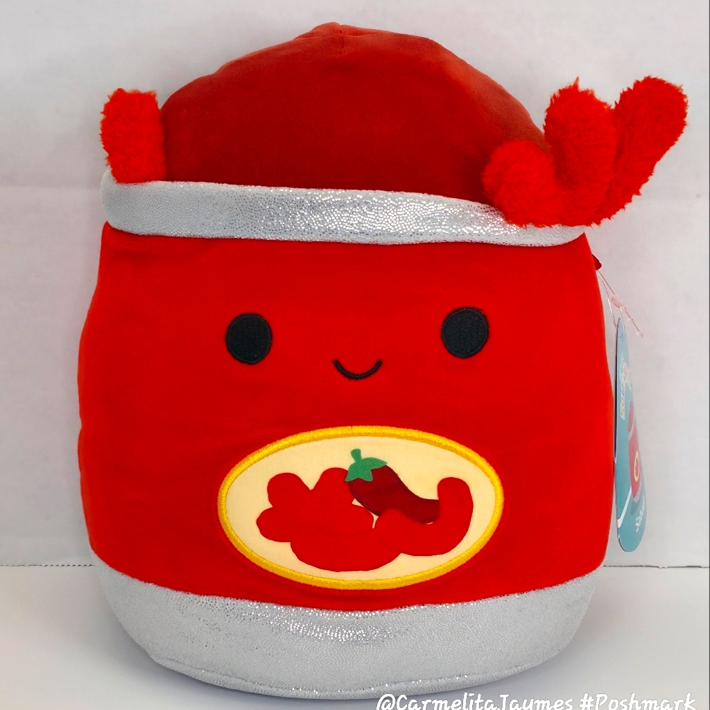 SABADO 🌶️ FTM 8" Open Red Silver Bag of Hot Cheese Puffs Squishmallow NWT
